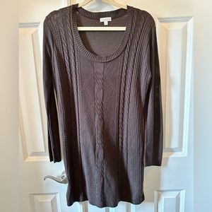 Lightweight sweater dress. Brown Size Large